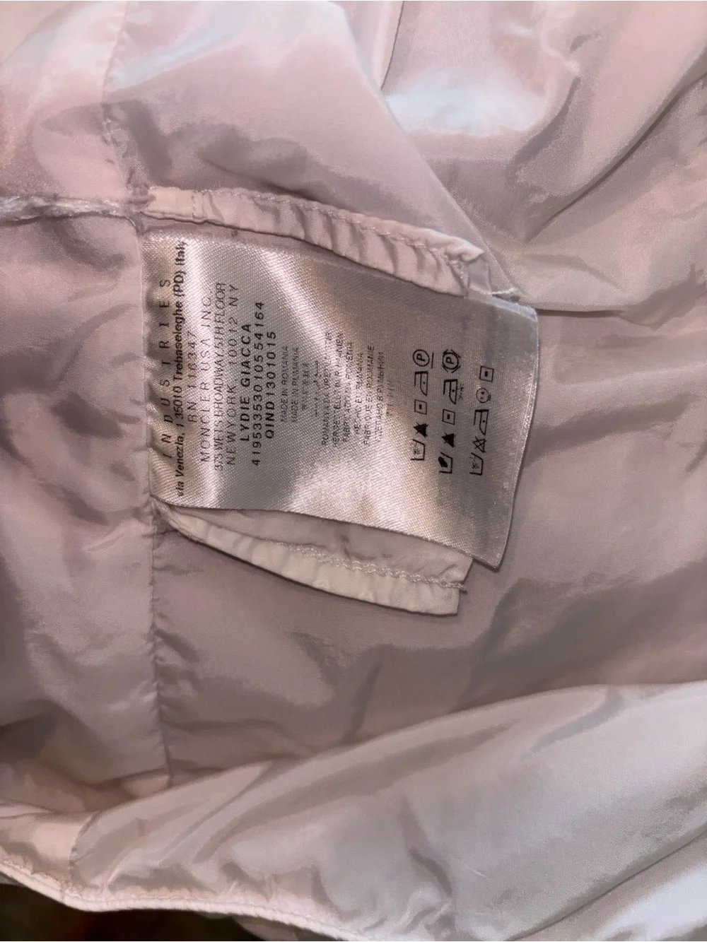 Moncler white Hooded Utility Jacket